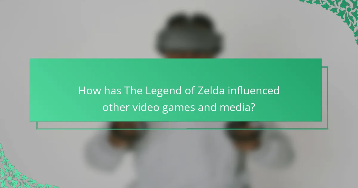How has The Legend of Zelda influenced other video games and media?