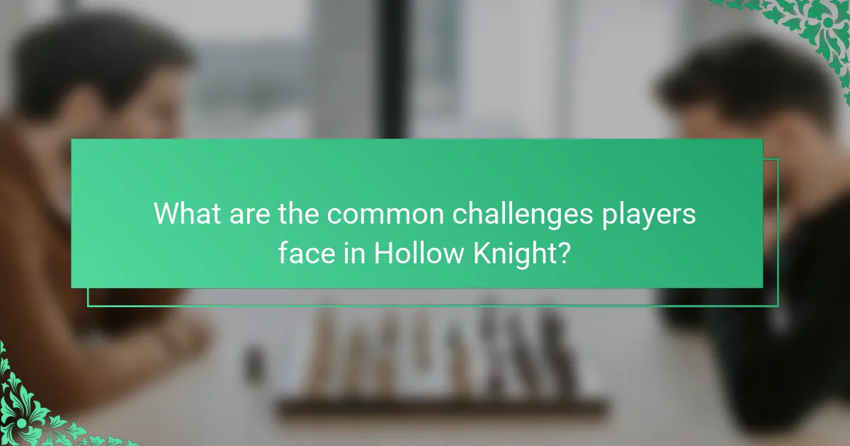 What are the common challenges players face in Hollow Knight?